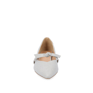 CAIT BALLET FLATS IN FAUX LIZARD - Grey Lizard