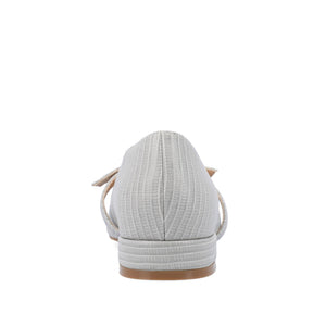 CAIT BALLET FLATS IN FAUX LIZARD - Grey Lizard