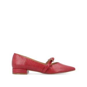 CAIT BALLET FLATS IN WIDE - Red Lizard