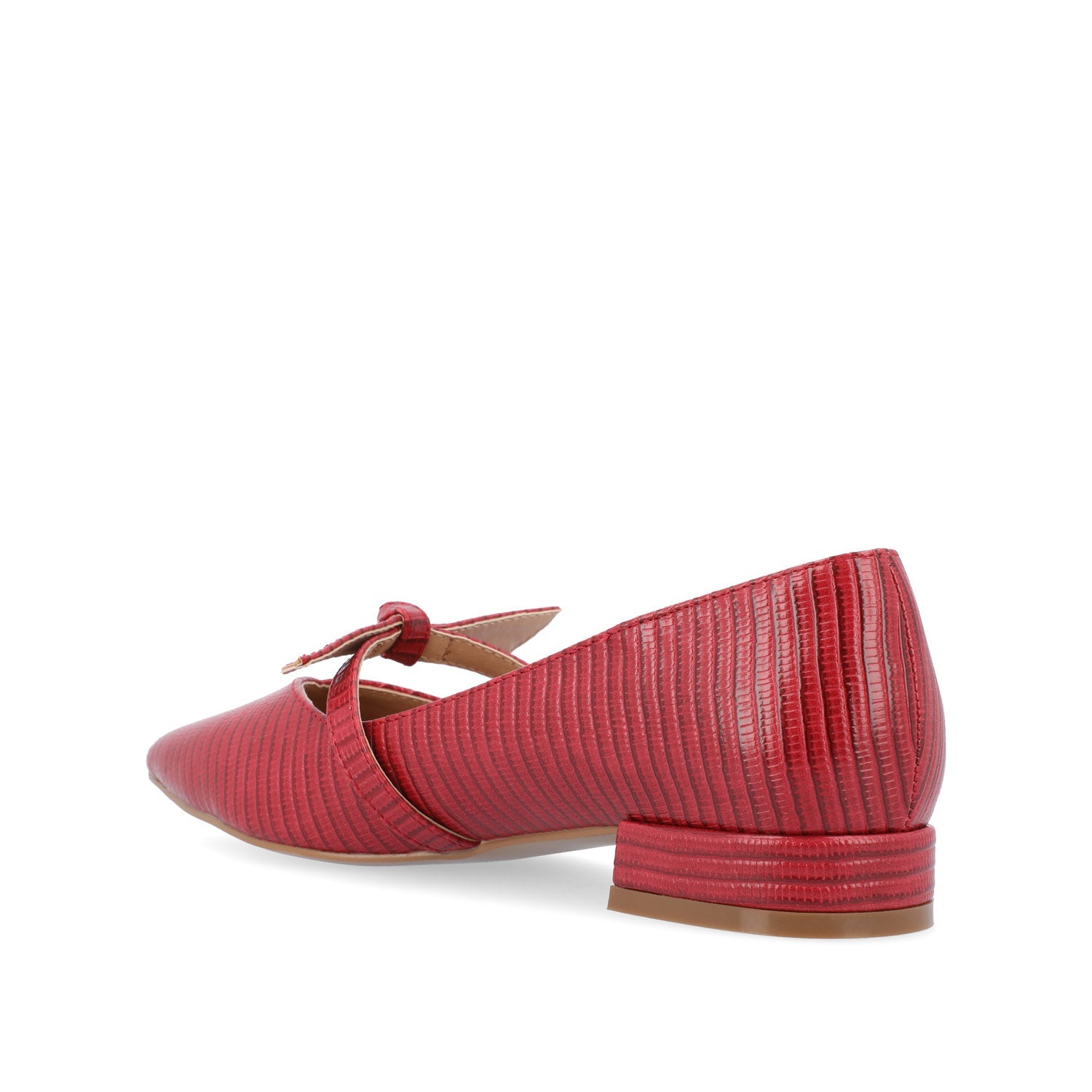 CAIT BALLET FLATS IN WIDE - Red Lizard