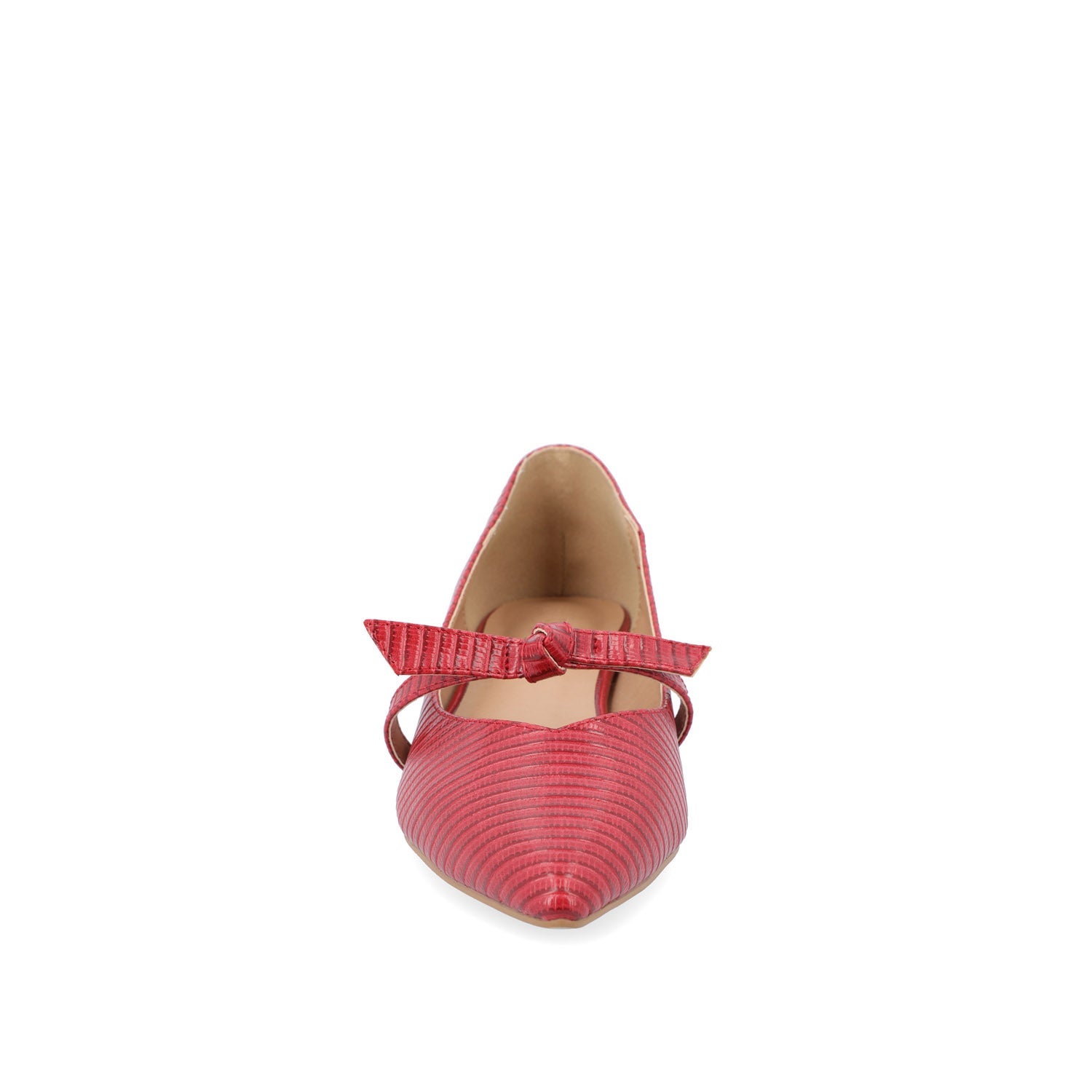 CAIT BALLET FLATS IN WIDE - Red Lizard