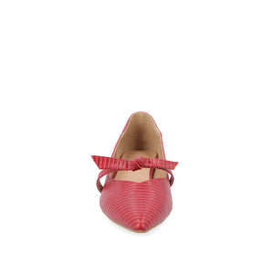 CAIT BALLET FLATS IN WIDE - Red Lizard