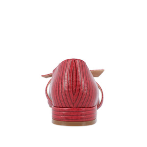 CAIT BALLET FLATS IN WIDE - Red Lizard