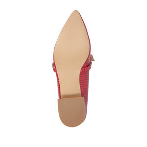 CAIT BALLET FLATS IN WIDE - Red Lizard