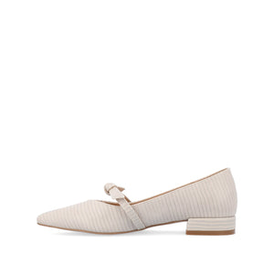 CAIT BALLET FLATS IN WIDE - Taupe Lizard