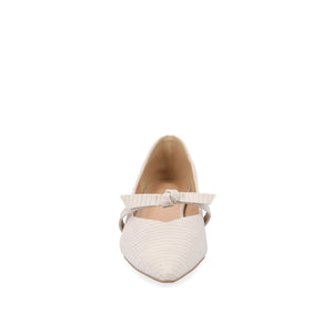 CAIT BALLET FLATS IN WIDE - Taupe Lizard