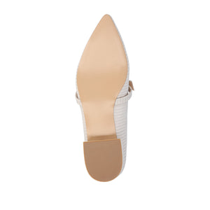 CAIT BALLET FLATS IN FAUX LIZARD
