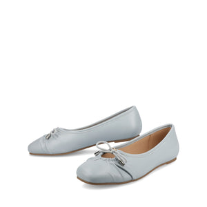 CALLEE BALLET FLATS IN VEGAN LEATHER - Light Blue