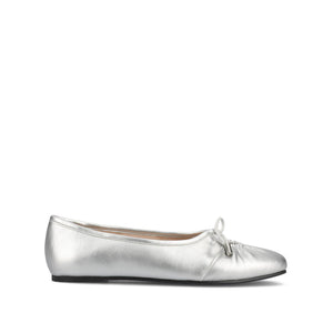 CALLEE BALLET FLATS IN VEGAN LEATHER - Silver