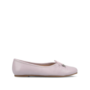CALLEE VEGAN LEATHER BALLET FLATS IN WIDE - Lilac
