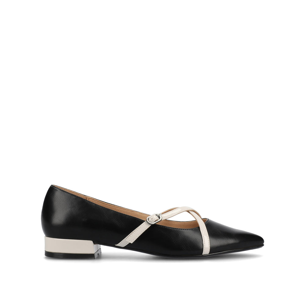 CAMBY DRESS FLAT IN FAUX LEATHER