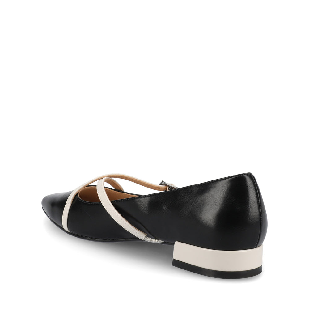 CAMBY DRESS FLAT IN FAUX LEATHER