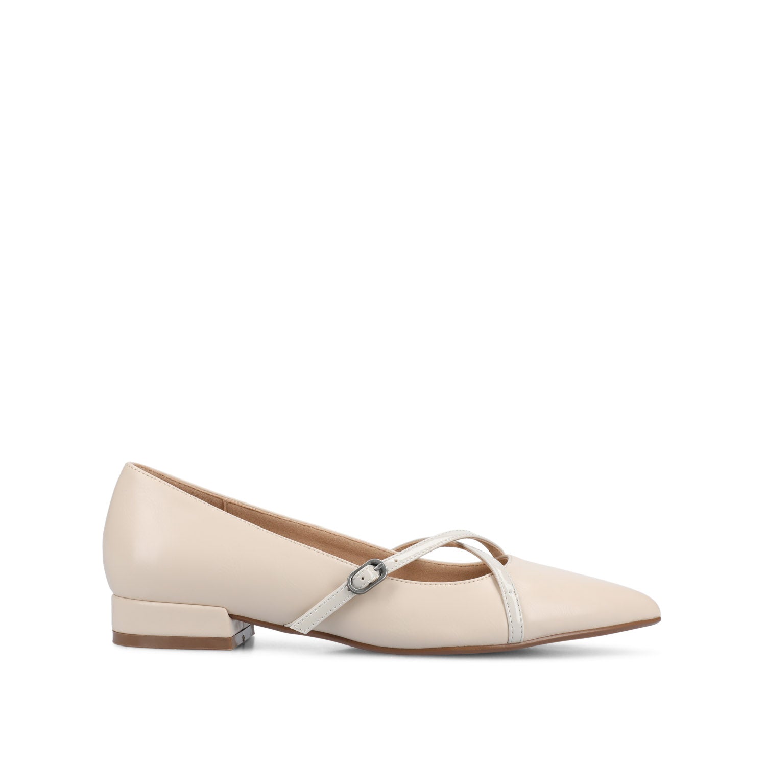 CAMBY DRESS FLAT IN WIDE - Bone PU
