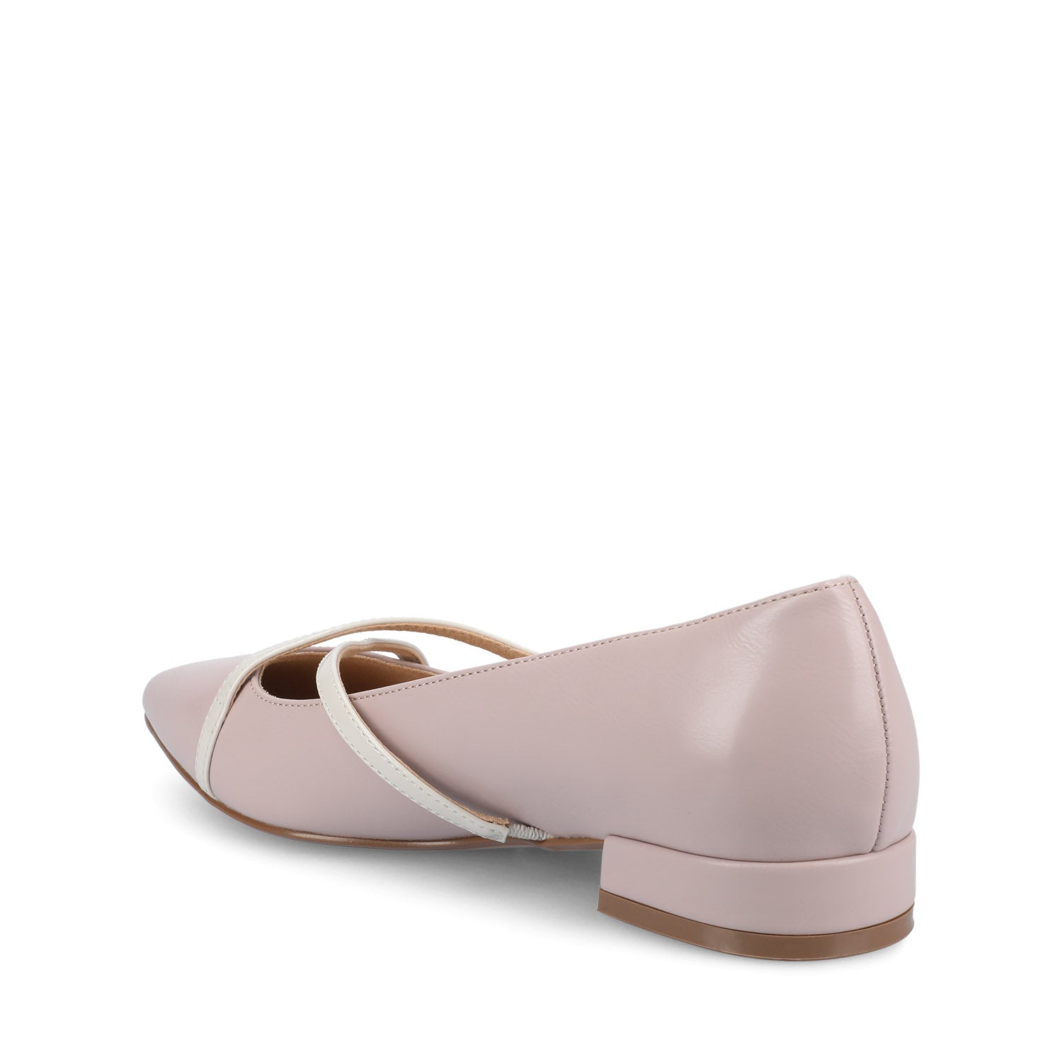 CAMBY DRESS FLAT IN VEGAN LEATHER - Lilac PU