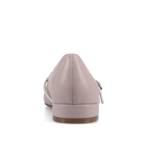 CAMBY DRESS FLAT IN VEGAN LEATHER - Lilac PU