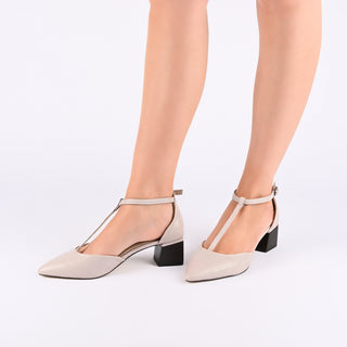 CAMEELA BLOCK HEEL MARY JANES IN LEATHER