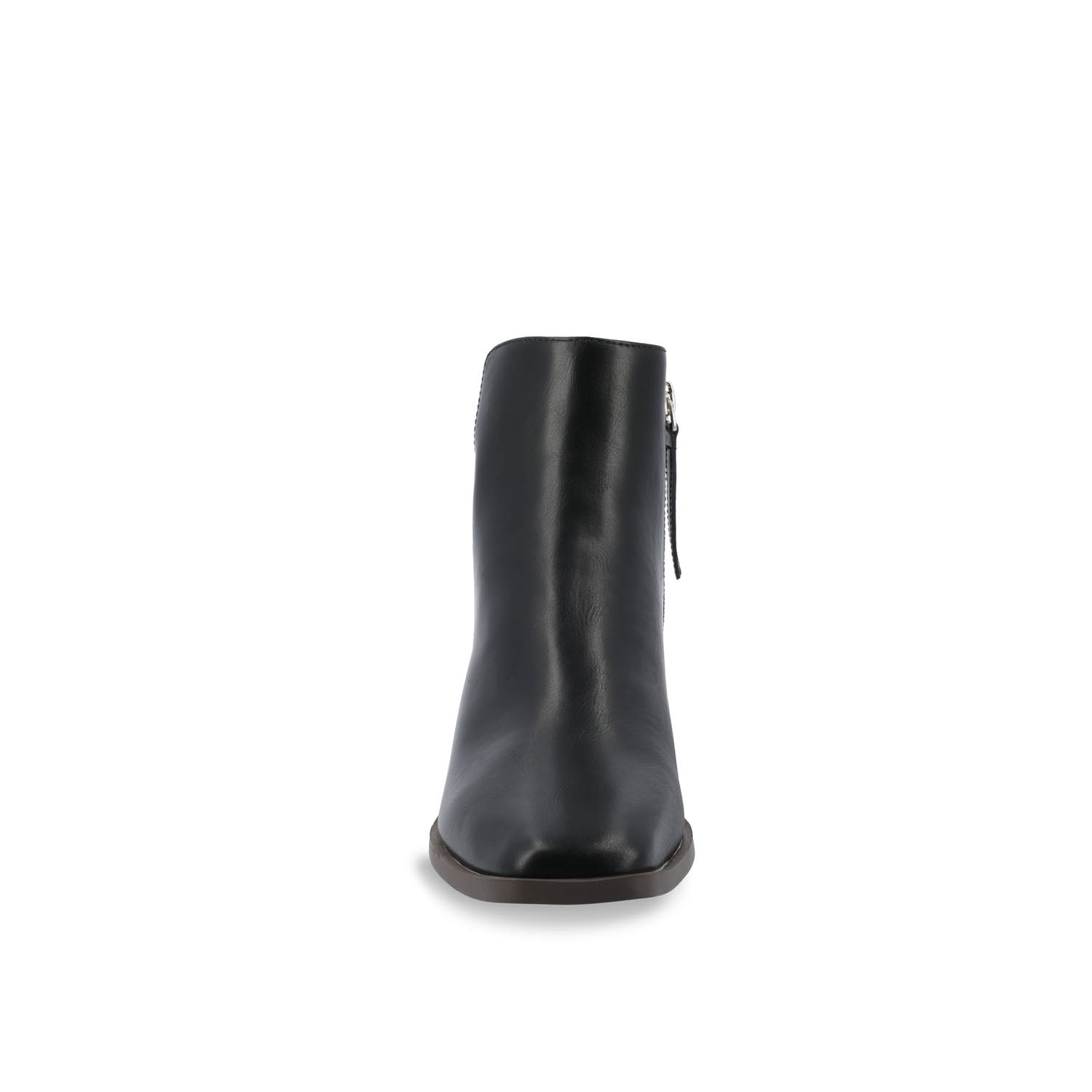 CAPPRI SQUARE-TOE BOOTIES IN VEGAN LEATHER - Black PU