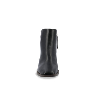 CAPPRI SQUARE-TOE BOOTIES IN VEGAN LEATHER - Black PU