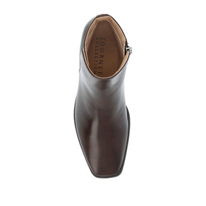 CAPPRI SQUARE TOE BOOTIES IN WIDE - Brown PU