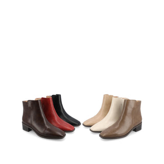 CAPPRI SQUARE TOE BOOTIES IN WIDE