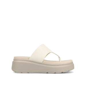 CARAH FLIP FLOP WEDGE SANDALS - White