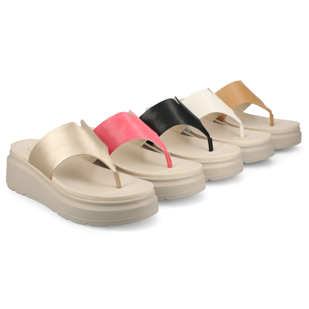 CARAH FLIP FLOP WEDGE SANDALS