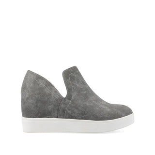 CARDI WEDGE SNEAKERS IN FAUX LEATHER