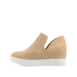 CARDI WEDGE SNEAKERS IN FAUX LEATHER