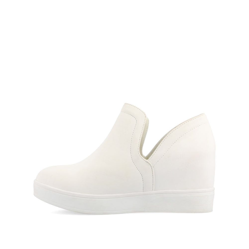 CARDI WEDGE SNEAKERS IN FAUX LEATHER