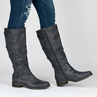 CARLY RIDING BOOTS IN FAUX LEATHER