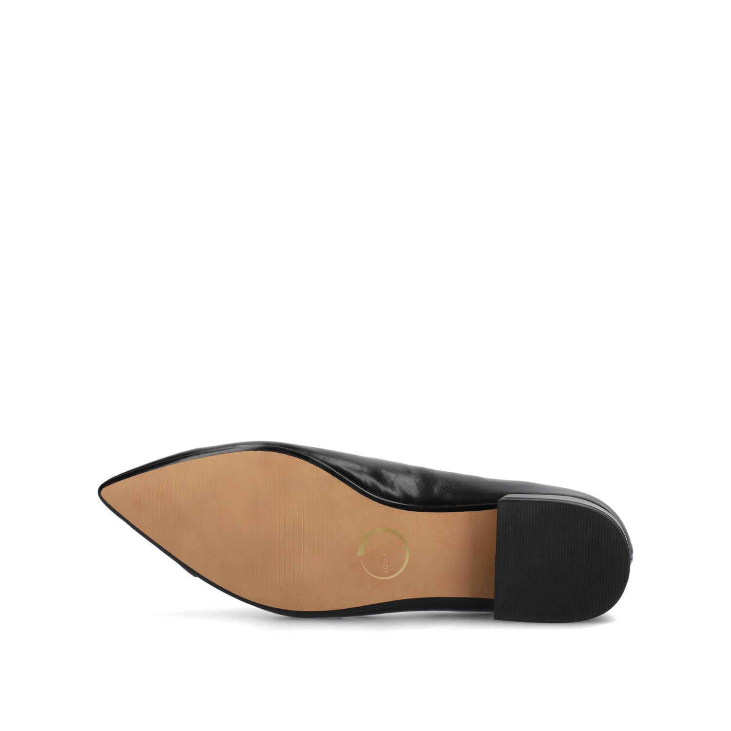 CARMIN SLIP ON DRESS FLATS - Black PU