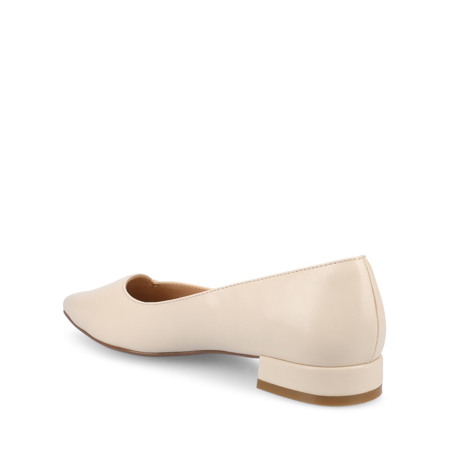 CARMIN SLIP ON DRESS FLATS - Bone PU