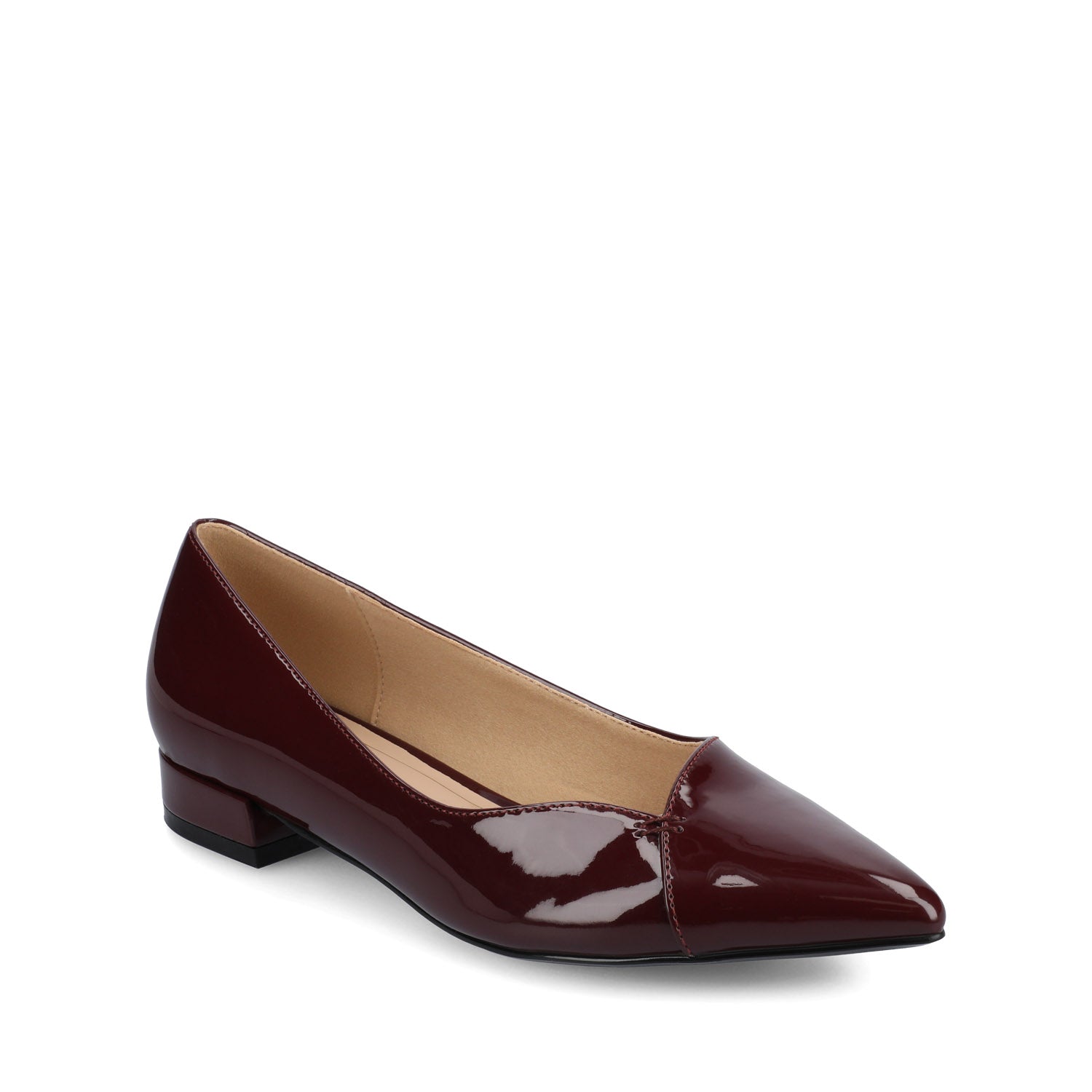 CARMIN DRESS FLATS - Oxblood Patent