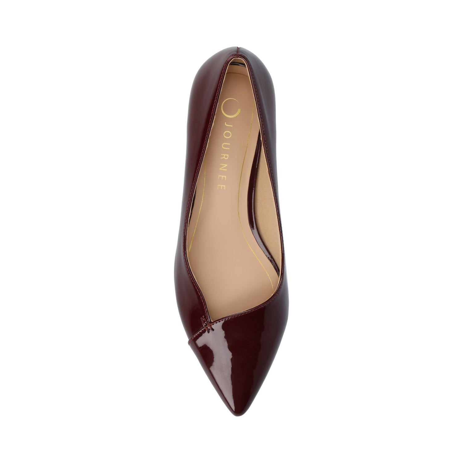 CARMIN DRESS FLATS IN WIDE - Oxblood Patent