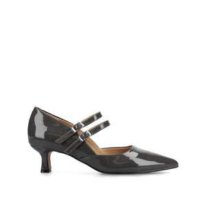 CARNATION MARY JANE PUMPS IN WIDE - Charcoal