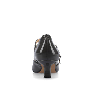 CARNATION MARY JANE PUMPS IN WIDE - Charcoal