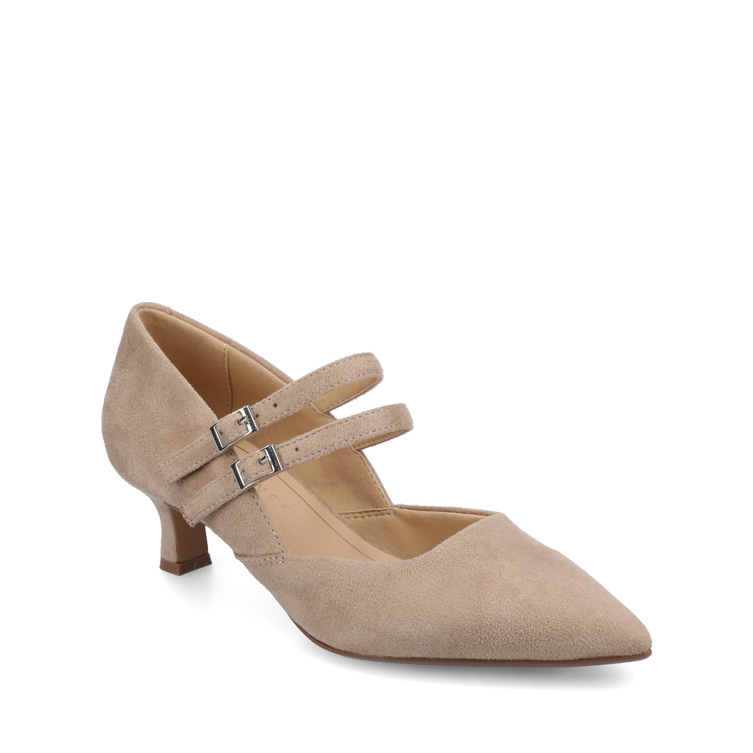 CARNATION MARY JANE PUMPS - Nude Suede