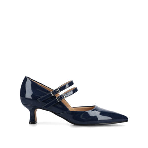 CARNATION MARY JANE PUMPS - Navy
