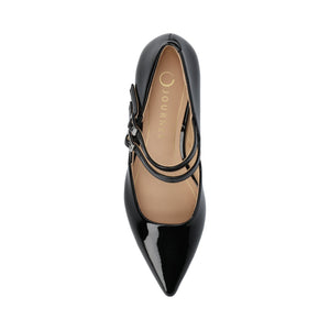 CARNATION MARY JANE PUMPS - Patent Black