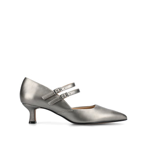 CARNATION MARY JANE PUMPS IN WIDE - Pewter