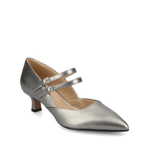 CARNATION MARY JANE PUMPS - Pewter