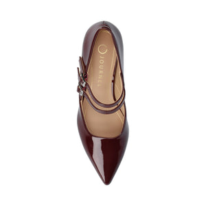 CARNATION MARY JANE PUMPS IN WIDE - Oxblood