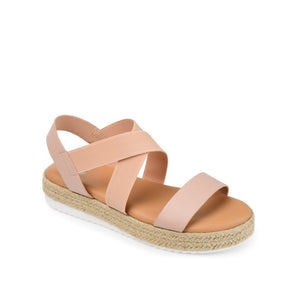 CAROLINE ESPADRILLE PLATFORM SANDALS - Blush