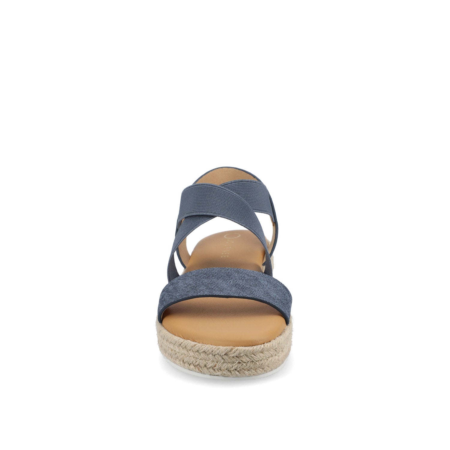 CAROLINE ESPADRILLE PLATFORM SANDALS - Denim