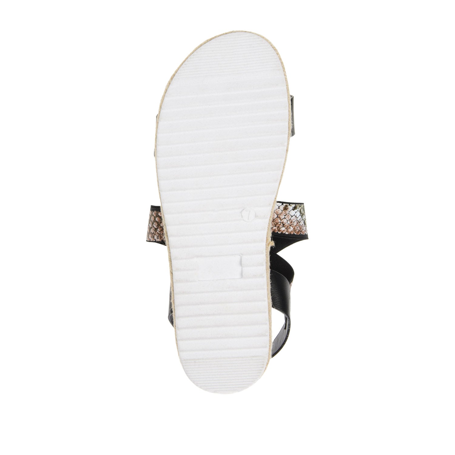 CAROLINE ESPADRILLE PLATFORM SANDALS - Brown Snake