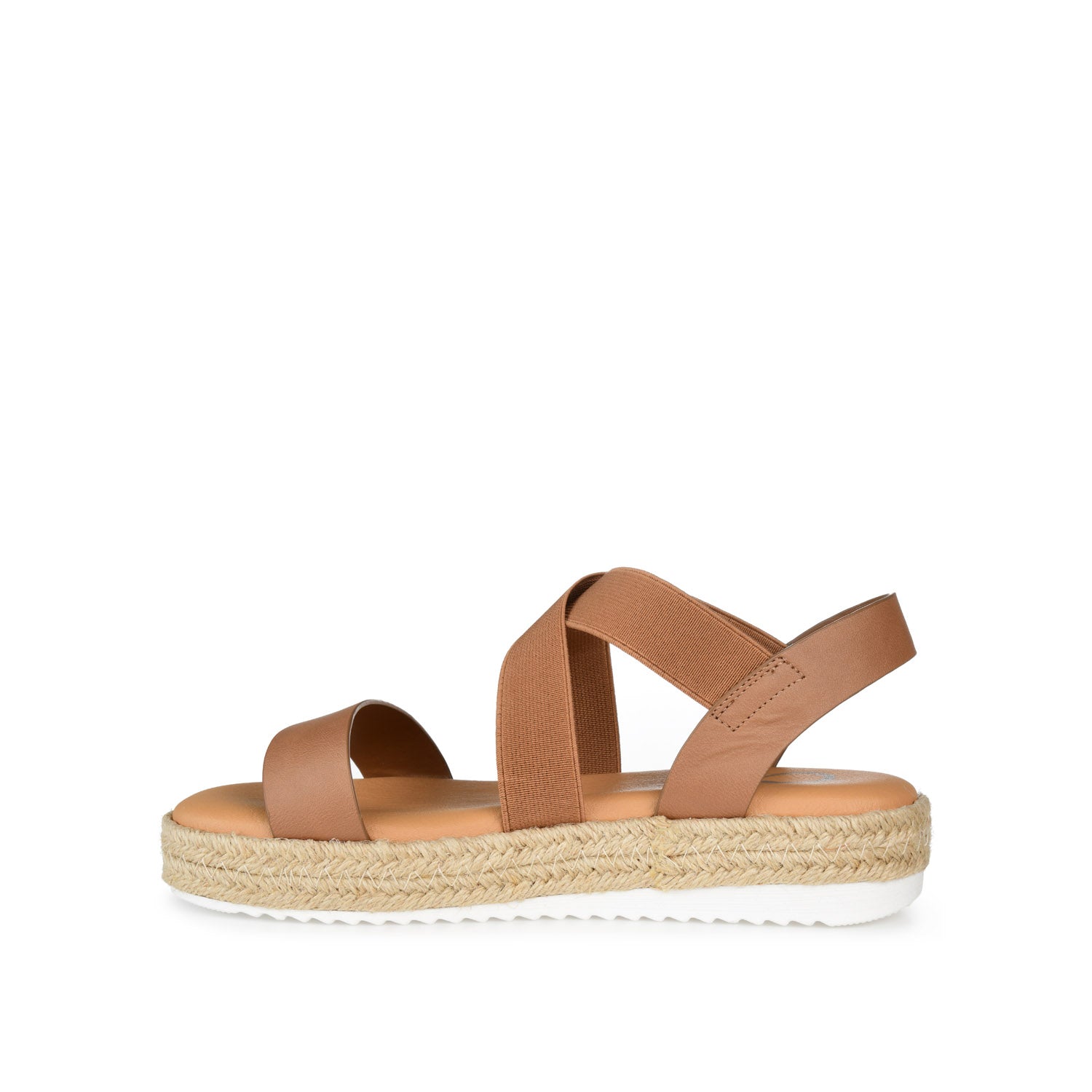 CAROLINE ESPADRILLE PLATFORM SANDALS - Tan