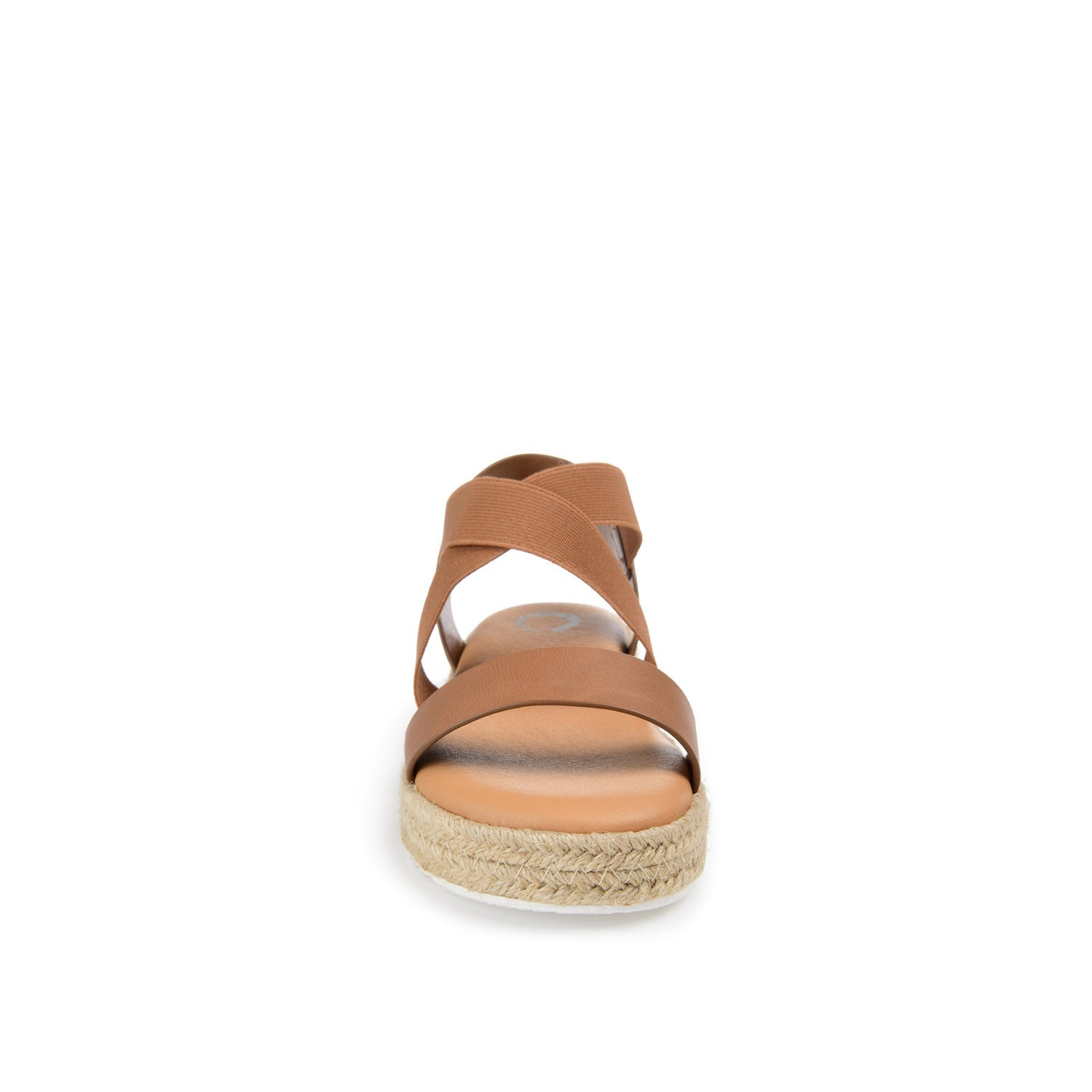 CAROLINE ESPADRILLE PLATFORM SANDALS - Tan