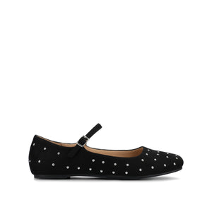CARRIE DRESS FLATS - Black Stud