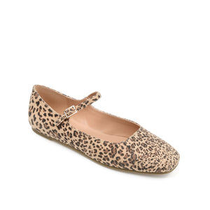CARRIE FAUX SUEDE BALLET FLATS IN WIDE - Leopard Faux Suede 2