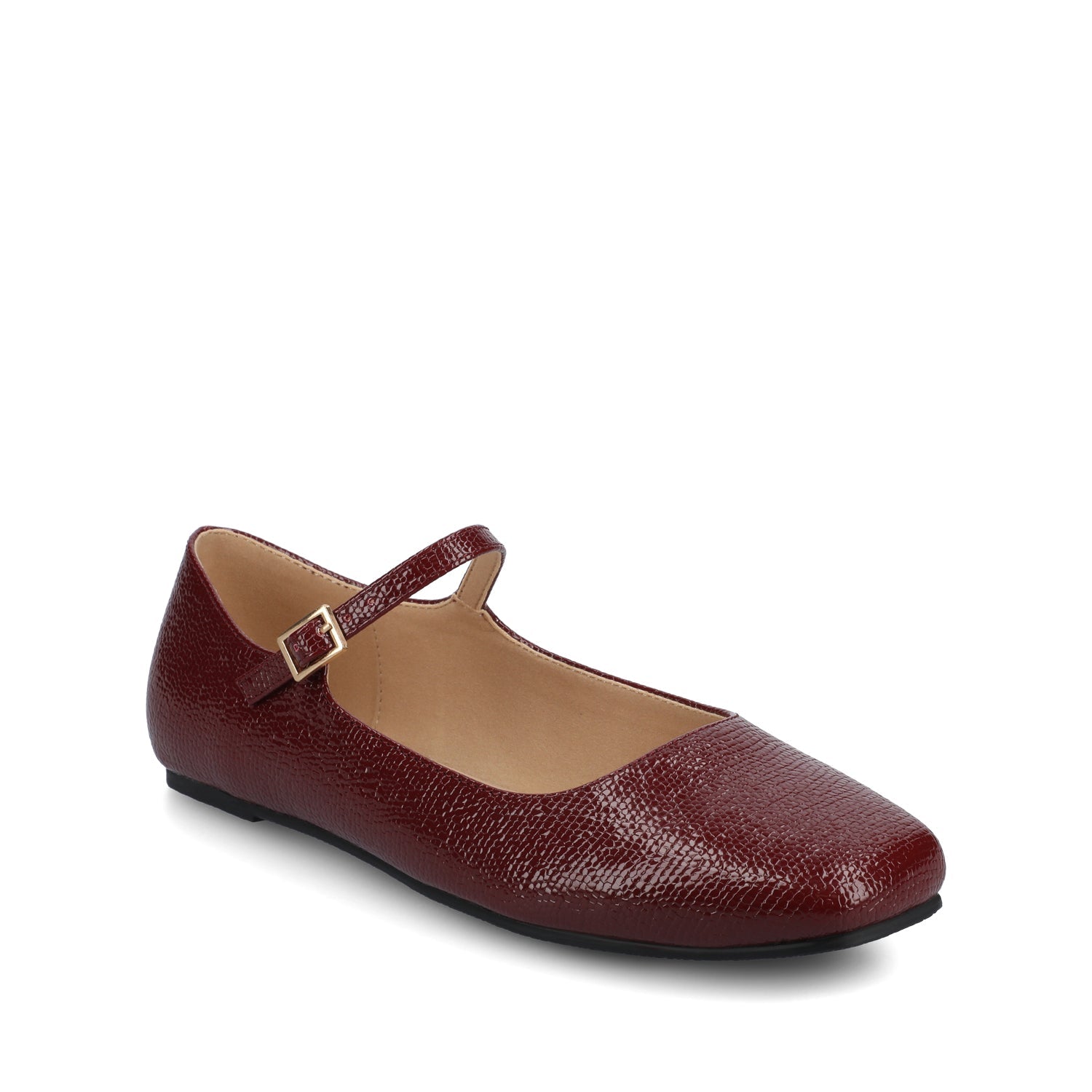 CARRIE DRESS FLATS - Oxblood